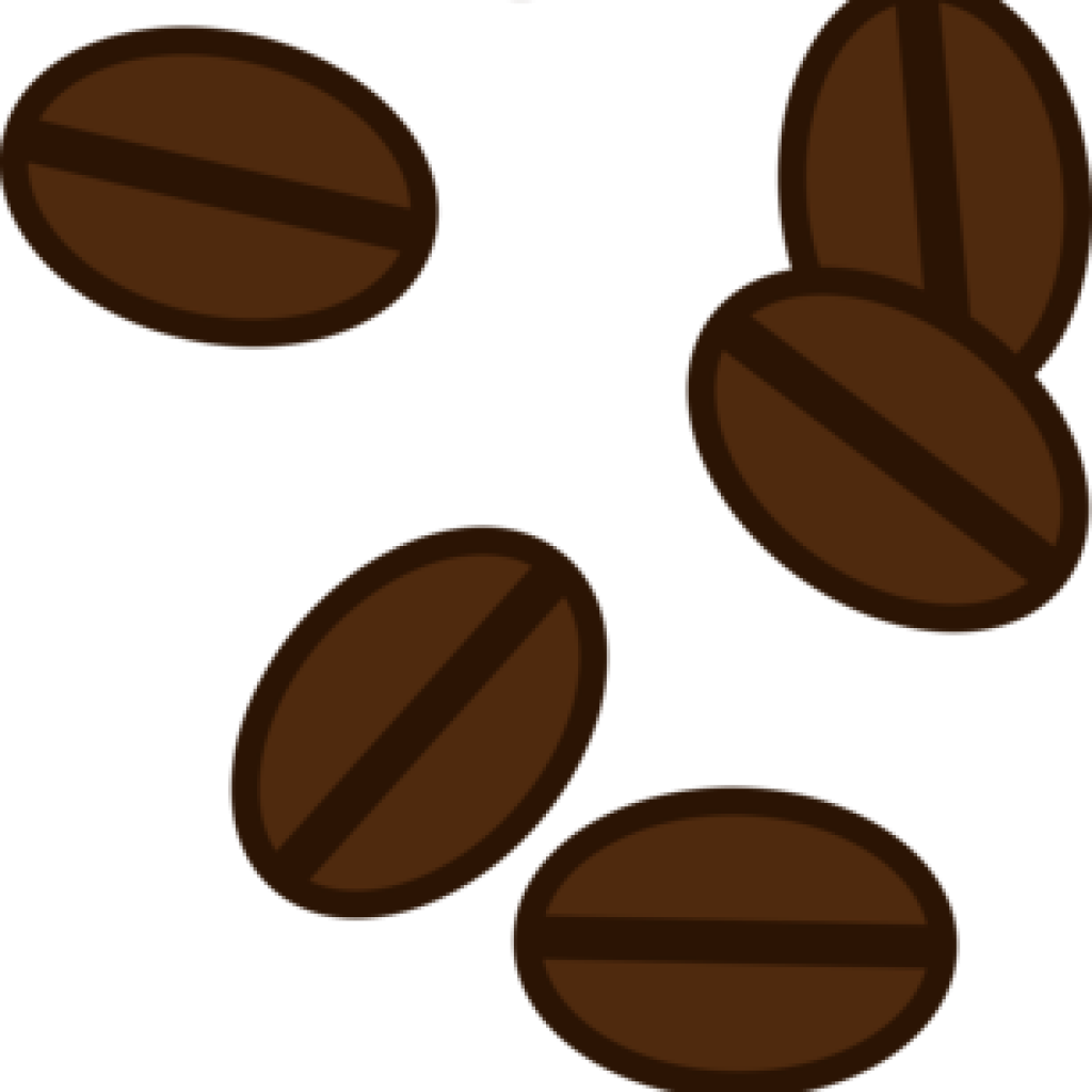 Coffee Beans Clip Art Scattered Coffee Beans Coffee - Chocolate (1024x1024), Png Download