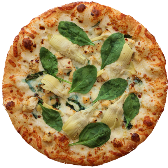 Top It Pizza Joanna's Spinach Artichoke - California-style Pizza (576x576), Png Download