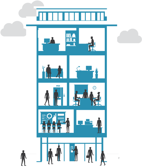 Insights Into How Smart Buildings Can Create Higher-quality, - Smart Building Png (520x596), Png Download