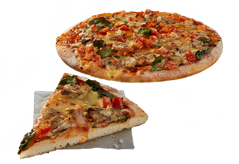 Vegan Veg Trio - Flatbread (800x550), Png Download