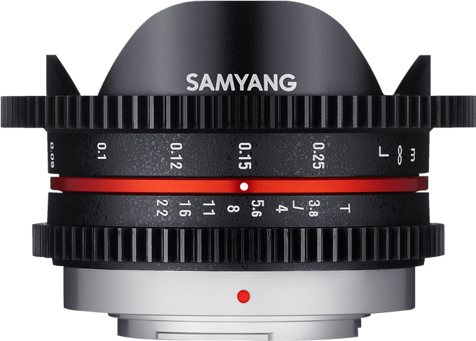 8 Cine Umc Fish-eye - Samyang 7.5 Mm T3 8 Cine Umc Fish Eye Black M4 3 (750x540), Png Download