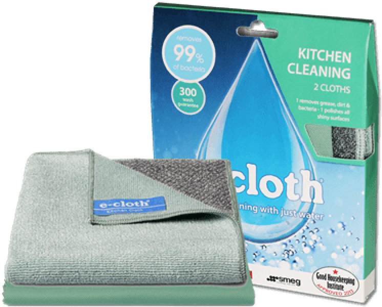 2 Kitchen Cleaning Cloths - E Cloth Ap1 (746x600), Png Download