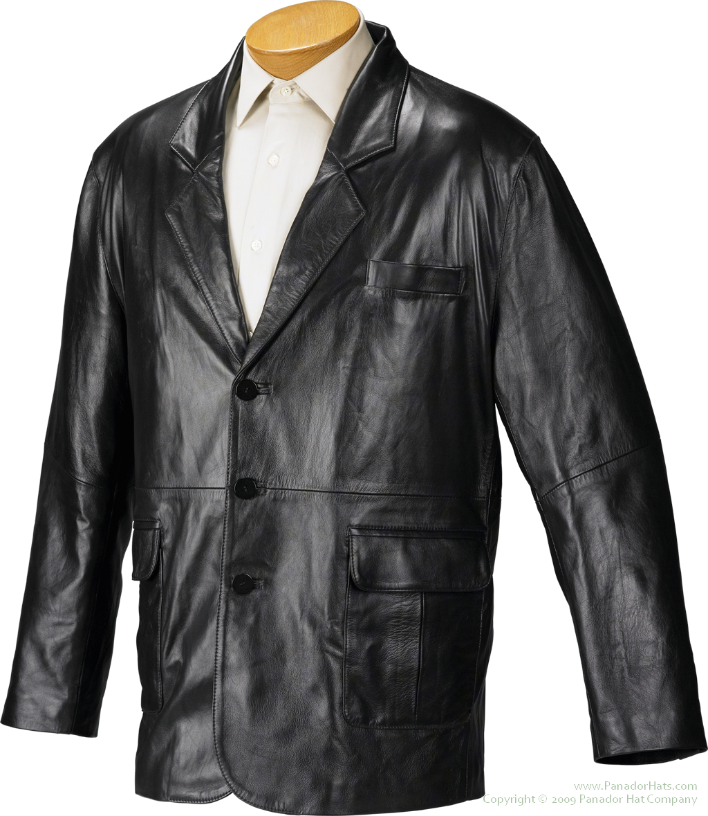 Blazer Leather Jacket For Men - Blazer Leather Jacket (1024x1179), Png Download