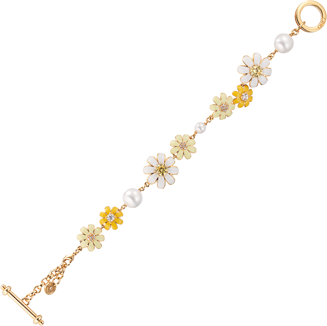 Daisy Chain Bracelet - Bracelet Fin Prénom (1200x1200), Png Download