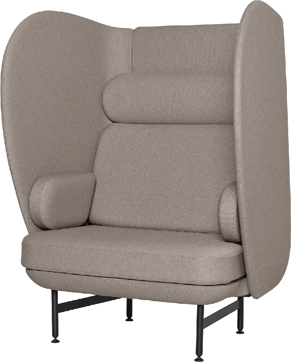 Plenum One Seater High Back Sofa - Fritz Hansen Plenum (1024x1172), Png Download