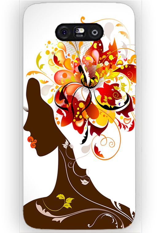 Lg G5 Young Girl Showing Hairstyle With Flowers Designer - Beauty Parlour Certificate Designs (700x760), Png Download