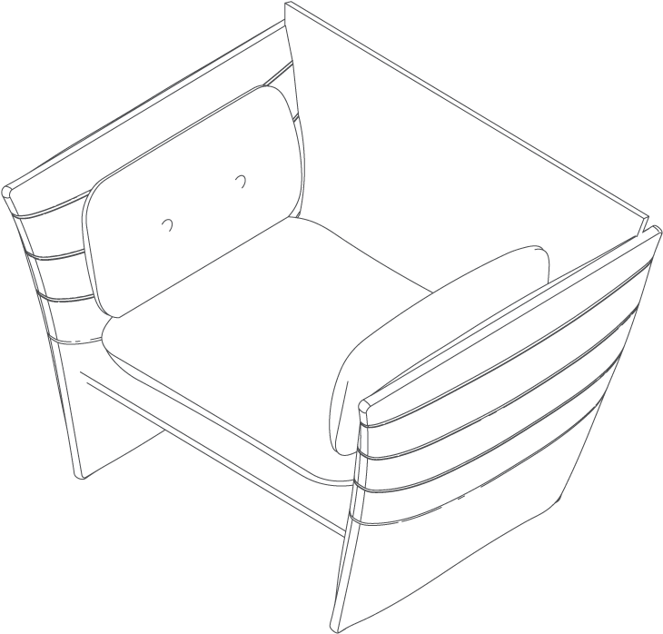 Single - Club Chair (800x800), Png Download