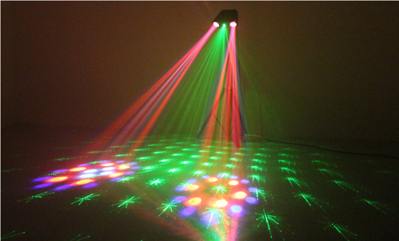 Ibiza Light Moonflower Strobe Laser In Use 1 - Light (800x800), Png Download