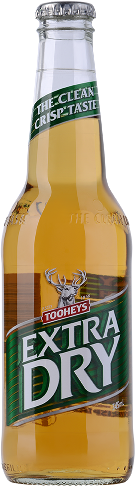 Tooheys Extra Dry Bottles 24 X - Tooheys Extra Dry Carton (652x1060), Png Download