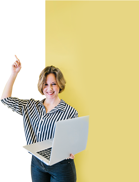 About Us - Girl (573x607), Png Download