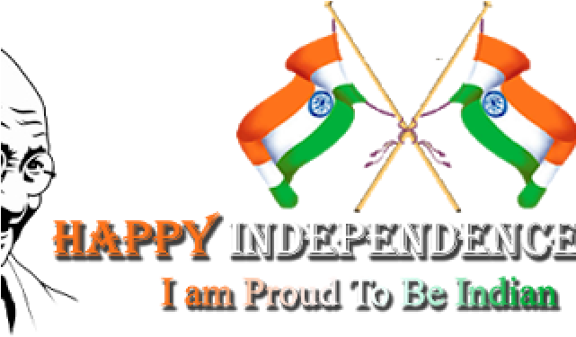 Independence Day Clipart Png Background - Bharat Mata With Indian Flag (640x480), Png Download