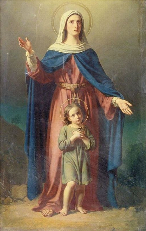 Bajo Tu Amparo Nos Acogemos Santa Madre De Dios, No - Saint (564x931), Png Download