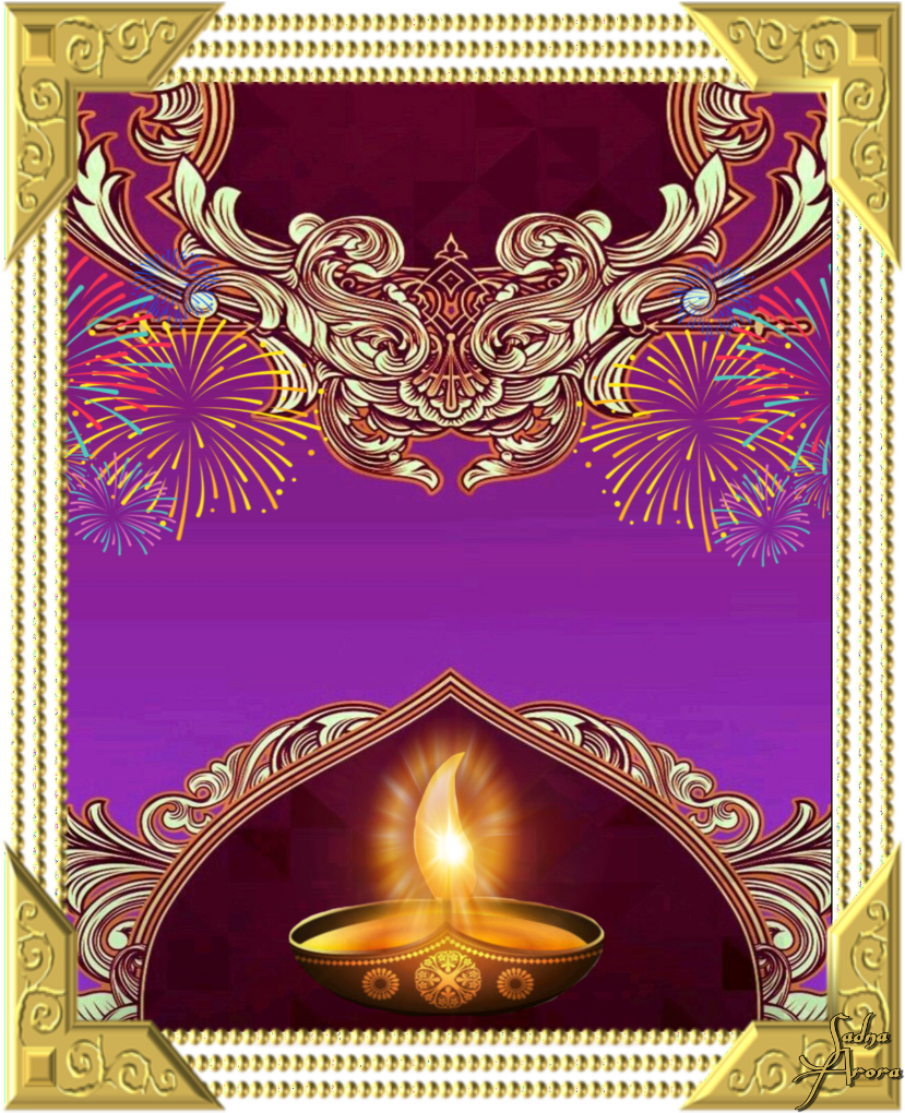 Diwali Wallpaper By @sadna2018 Festival Diya Deepawali - Motif (1024x1024), Png Download