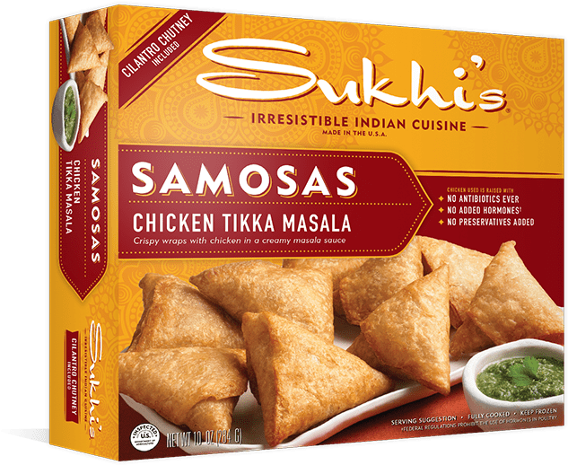 Chicken Tikka Masala Samosas (640x522), Png Download
