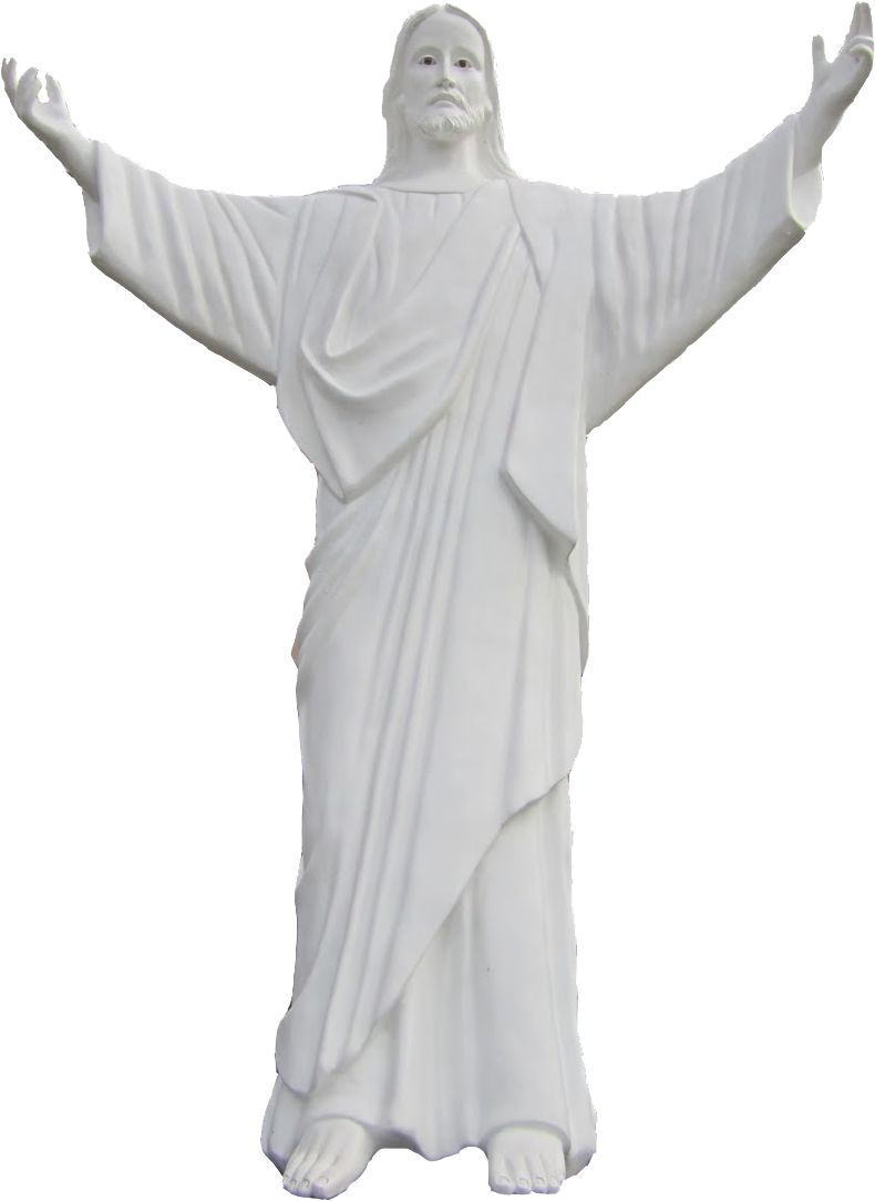 Our Divine Savior Jesus Christ, Pour Down Your Blessings - Statue (827x1181), Png Download