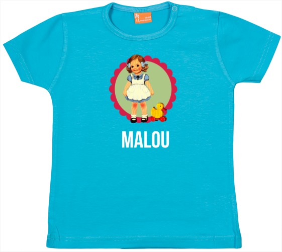 Little Girl With Duck - Active Shirt (768x500), Png Download