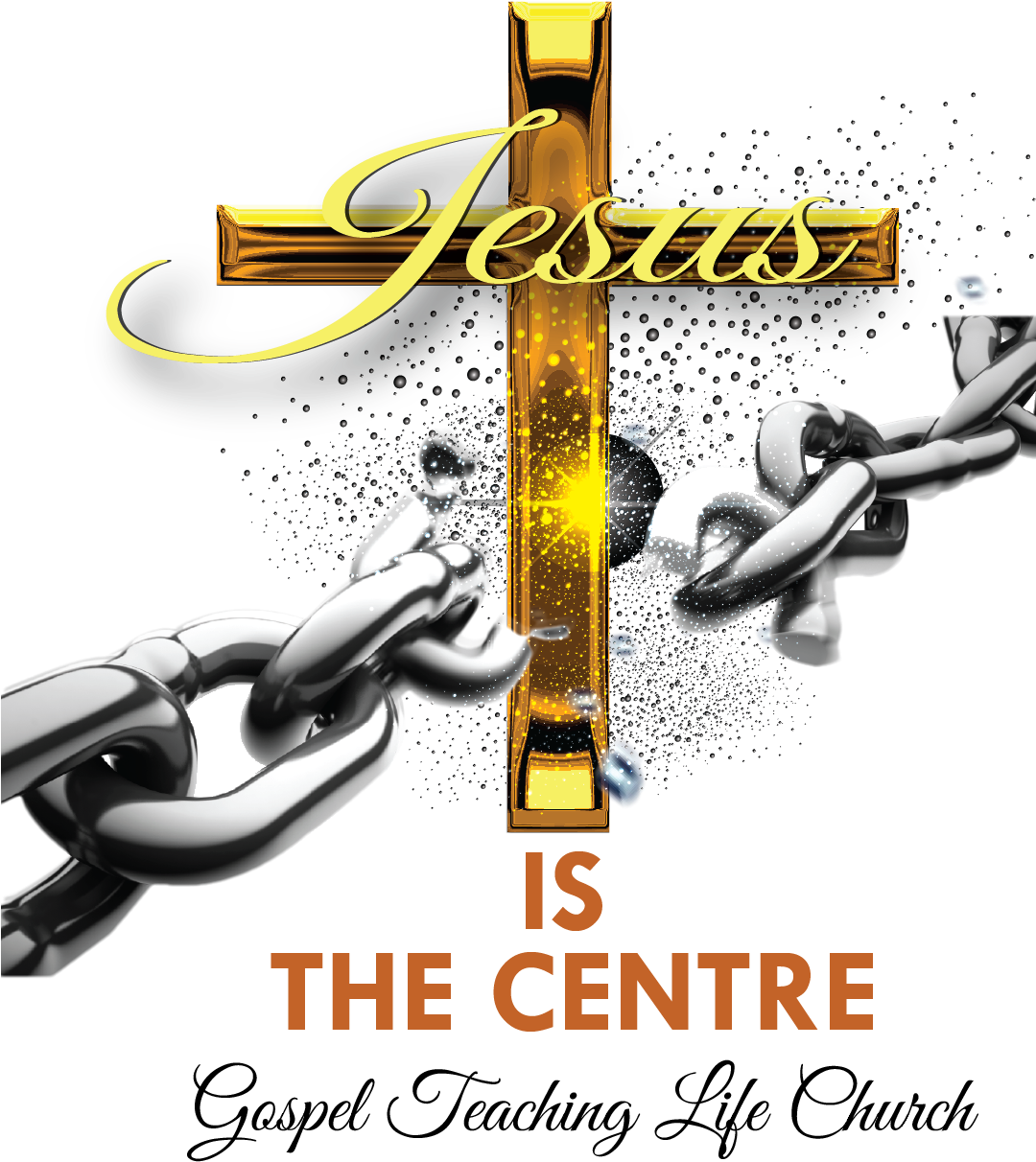 Jesus Is The Centre, Gospel Teaching Life Church - Transparent Chains Breaking Png (1079x1345), Png Download