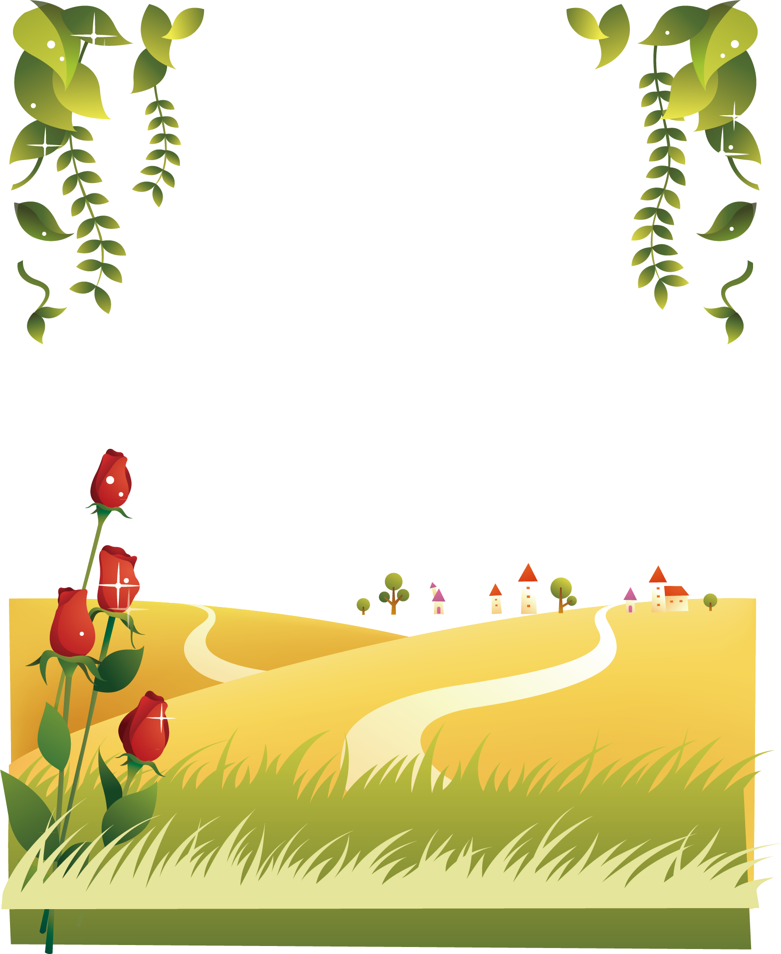 Cartoon Field Background Campos Animados Png Free Transparent PNG