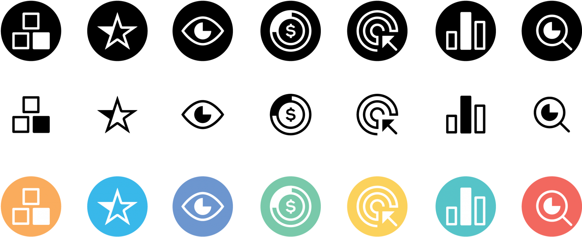 Icons, Icons & Icons - Circle (1920x837), Png Download