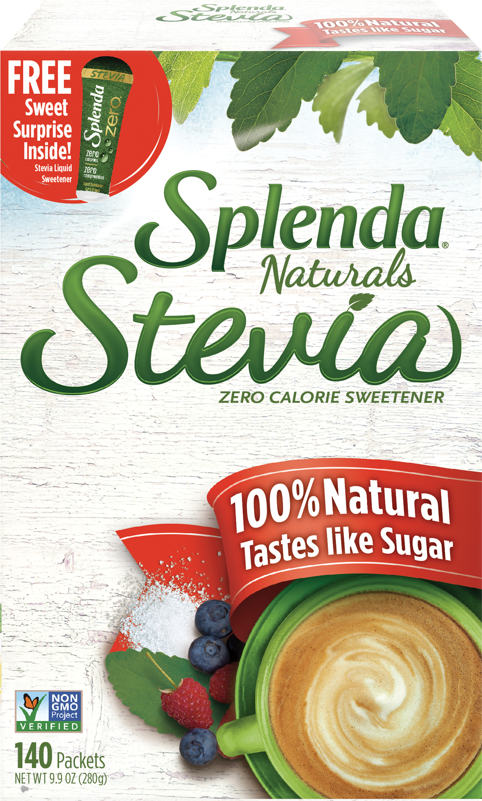 Splenda® Naturals Stevia Sweetener, Packets (3000x3000), Png Download