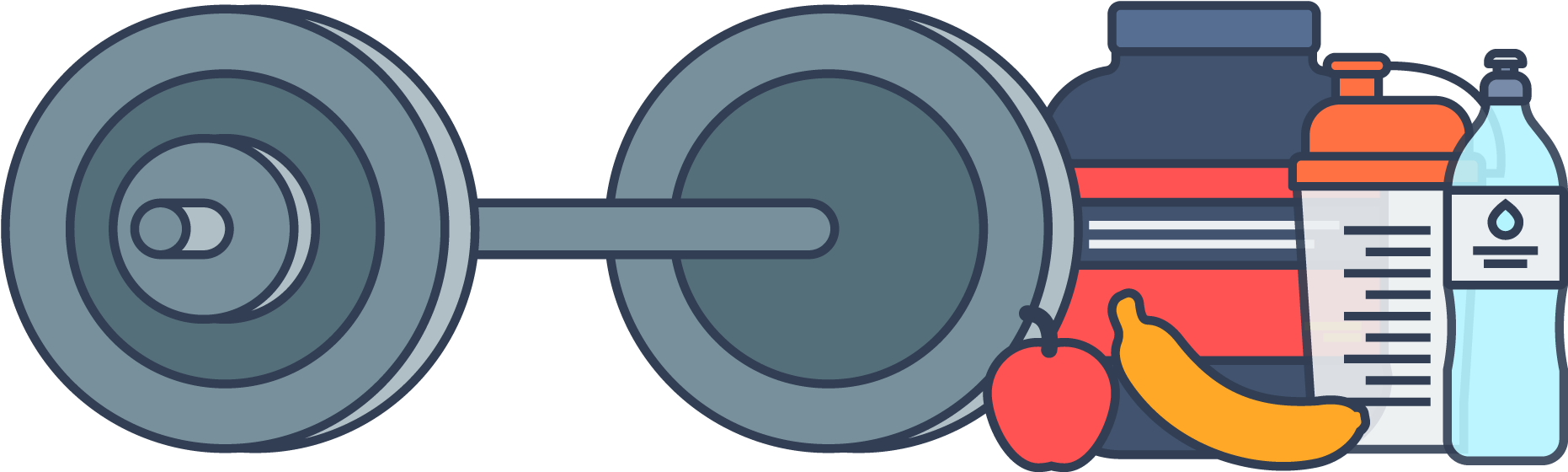 In Joining A Gym - Illustration (2000x632), Png Download