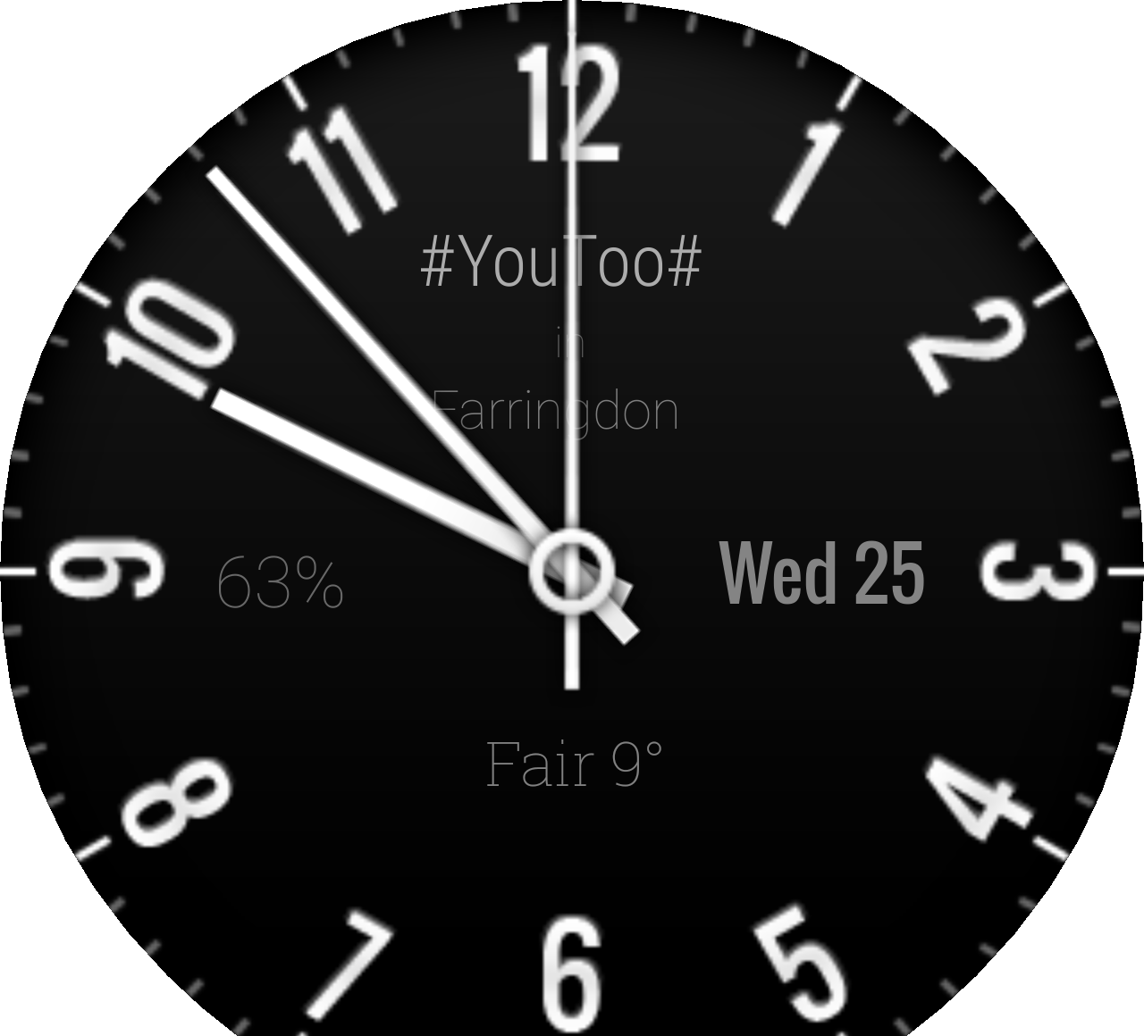 #youtoo In White By The Snaparazzi Watch Face Preview (1280x1160), Png Download