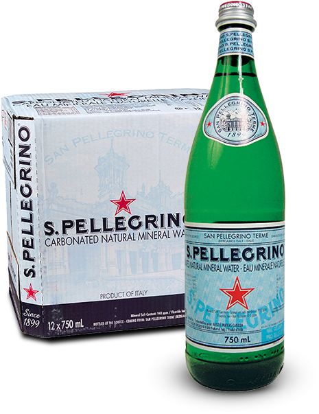 Alt Text Placeholder - San Pellegrino Water Glass Bottle (600x675), Png Download