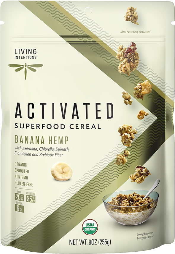 Living Intentions Activated Cereal (700x906), Png Download