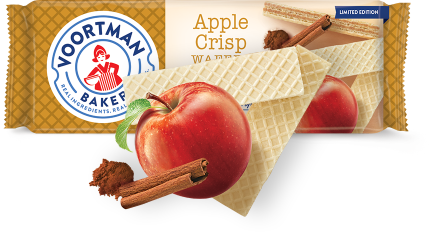 Apple Crisp Wafers - Voortman Pumpkin Spice Wafers (866x464), Png Download