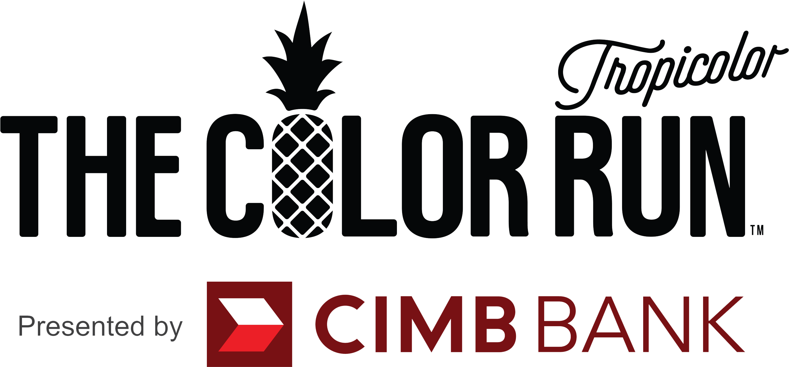 Tropicolor Tour Logo - Cimb Color Run 2017 Malaysia (3047x1571), Png Download