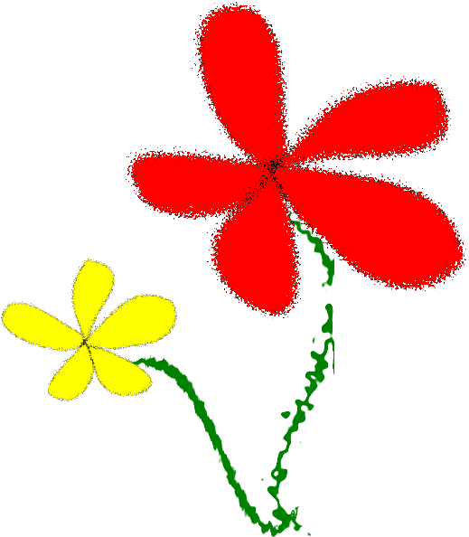 Flowers, Yellow And Red - Yellow (640x800), Png Download