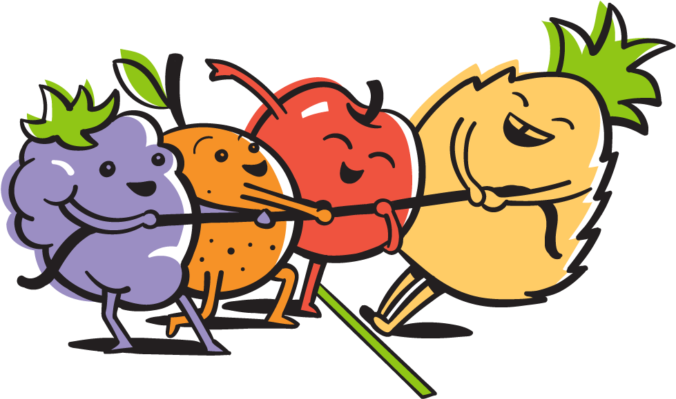Feature-fruitpunch - Cartoon (1000x707), Png Download