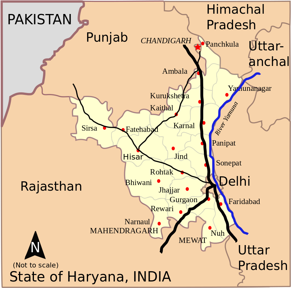 Haryana, India - Panipat To Delhi Train (1000x1000), Png Download