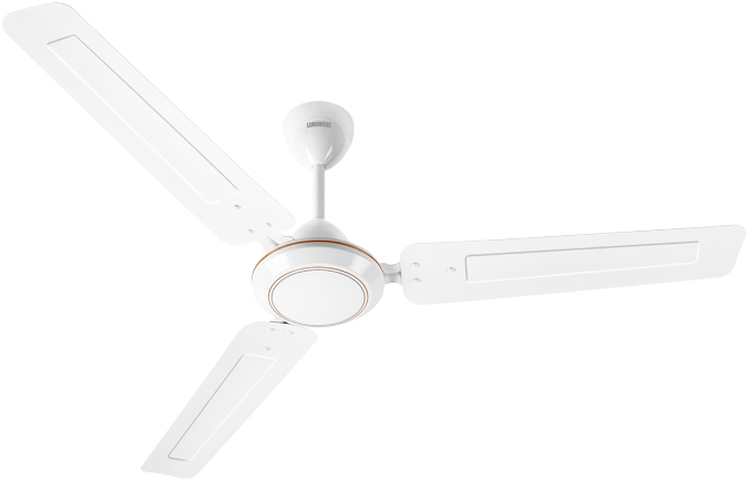1200 Mm Josh White - White Luminous Ceiling Fan (672x672), Png Download