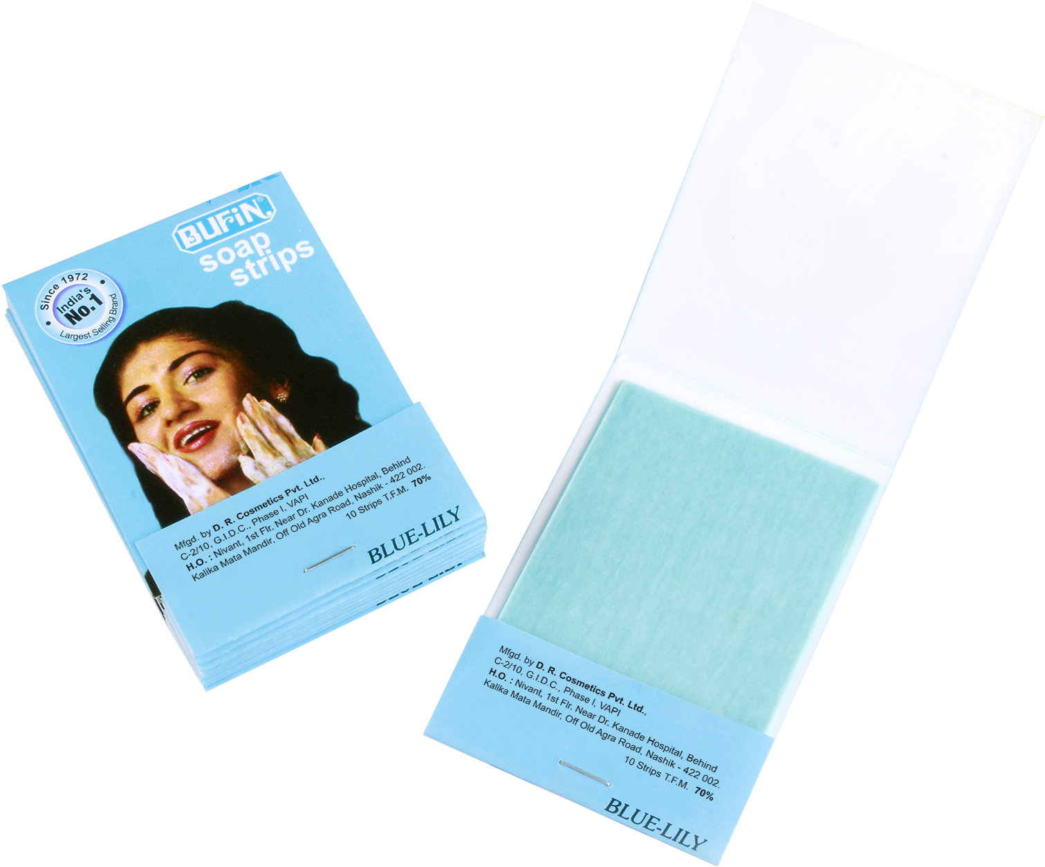 Buffin Soap Strip Paper Soap Suppliers In India Blue - Brochure (1522x1295), Png Download