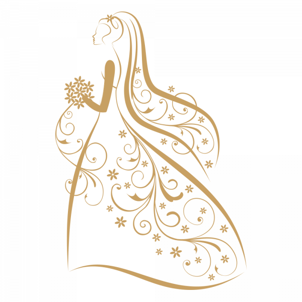Biểu Tượng Hình Cô Dâu Wedding Logo - Wedding Logo In Png (600x600), Png Download