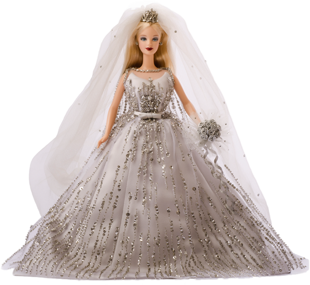 Barbie Dressed By Renowned Designers - Barbie (605x556), Png Download