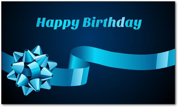 C757 - Blue Ribbon - Blue Bow (600x600), Png Download