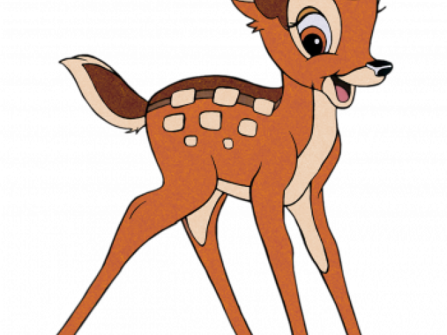 Bambi Clipart Disney Cartoon Character - Bambi And Flower (640x480), Png Download