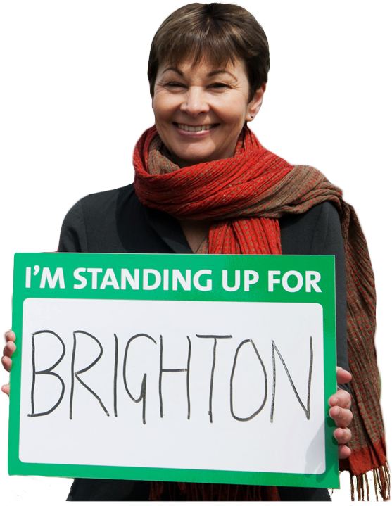 Brighton Green Party Mp (557x719), Png Download