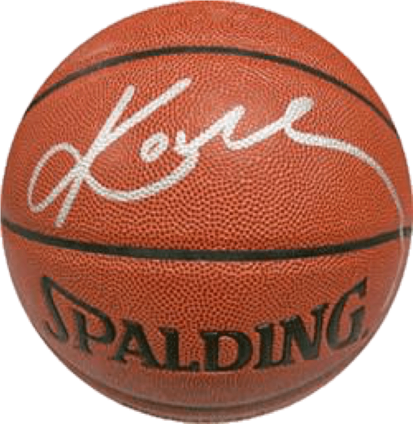 Kobe Bryant Los Angeles Lakers Nba Authentic Autographed - Okc Spalding Basketball (1000x1000), Png Download