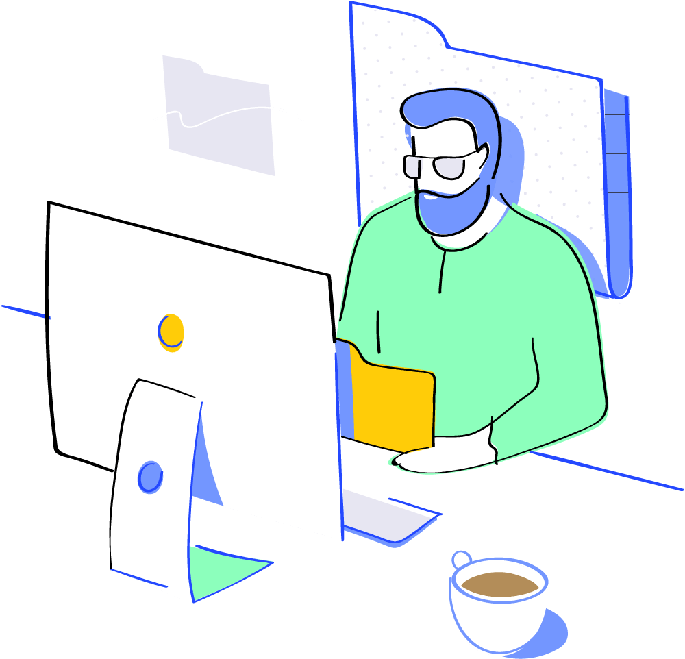 Get An Overview Of Your Team Activities With Admin - Cartoon (1000x962), Png Download