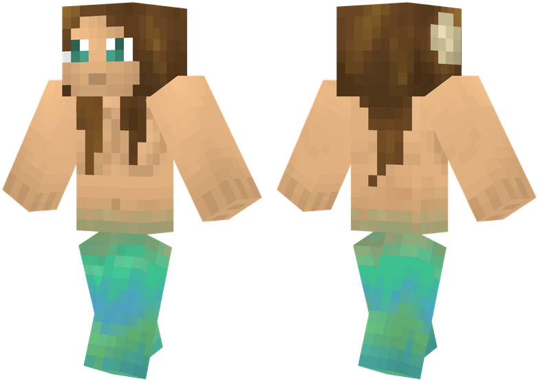 Mermaid - Best Minecraft Skins (804x576), Png Download