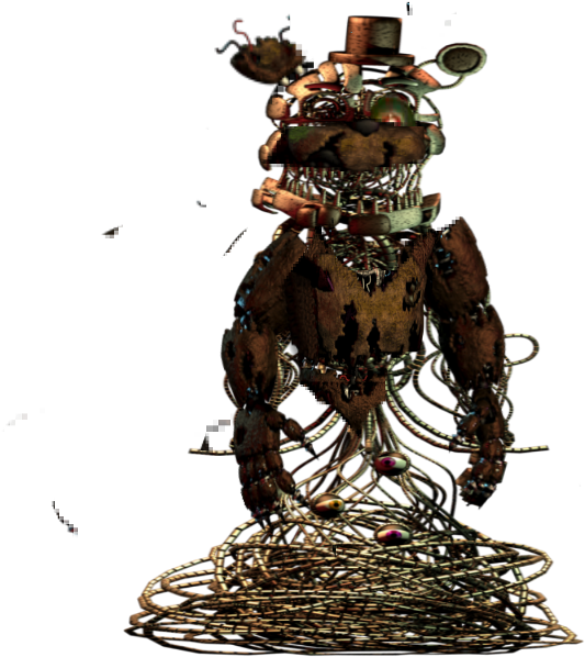 Download Nightmare Molten Freddy Salvage - Bronze Sculpture PNG