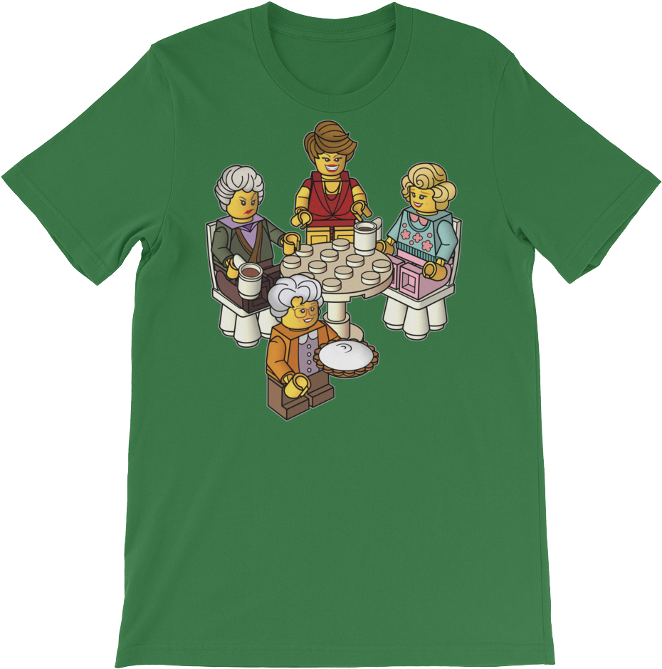 Golden Girls Blocks T Shirts Swish Embassy - Lego Golden Girls Shirt (1000x1000), Png Download