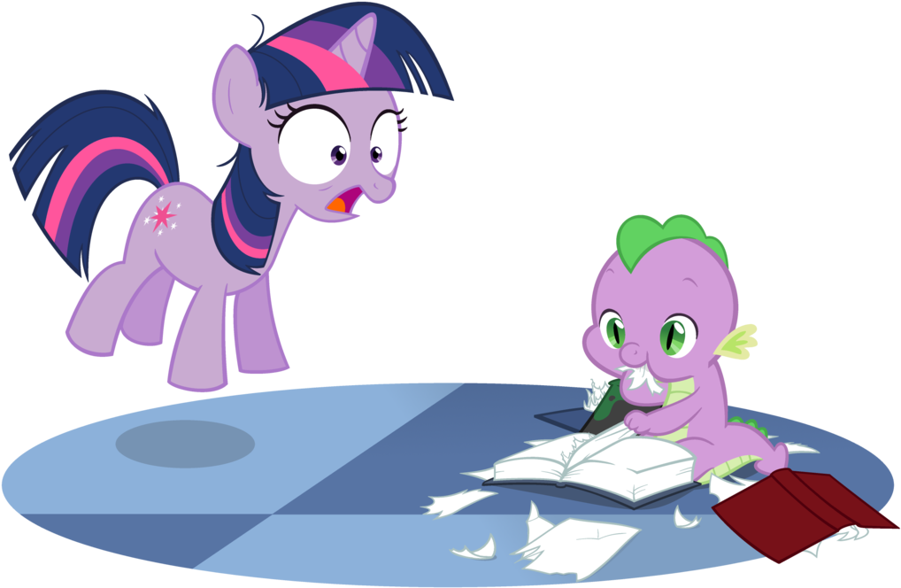 Queencold, Baby, Baby Dragon, Baby Spike, Bibliovore, - Mylittlepony (1018x664), Png Download