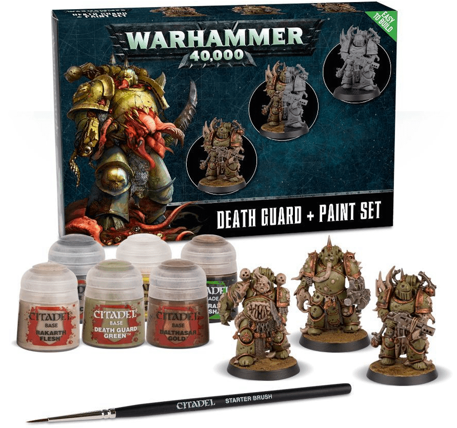 Death Guard Paint Set Warhammer 40k - Death Guard Paint Set (920x950), Png Download