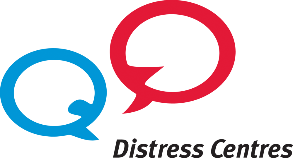 Distress Centres Logo Black - Circle (1000x540), Png Download