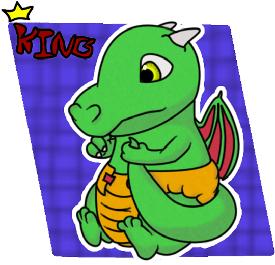 Cute Baby Dragon - Cartoon (624x600), Png Download