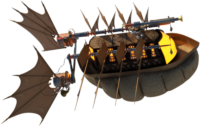 I Will Be Starting The Revisions Of My Airship By Adding - Boat (1920x1080), Png Download
